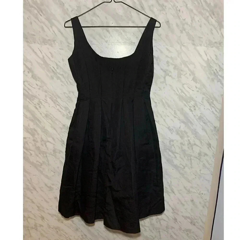 J. Crew Fit and Flare Dress Black Size 4 - Picture 2 of 3